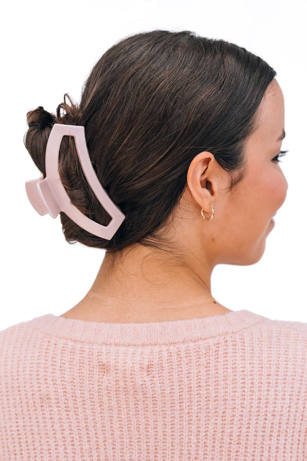 Open Pearly Pink Claw Hair Clip