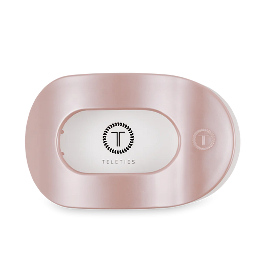 Pearly Pink Flat Round Hair Clip