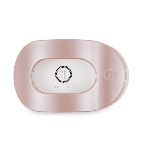 Pearly Pink Flat Round Hair Clip