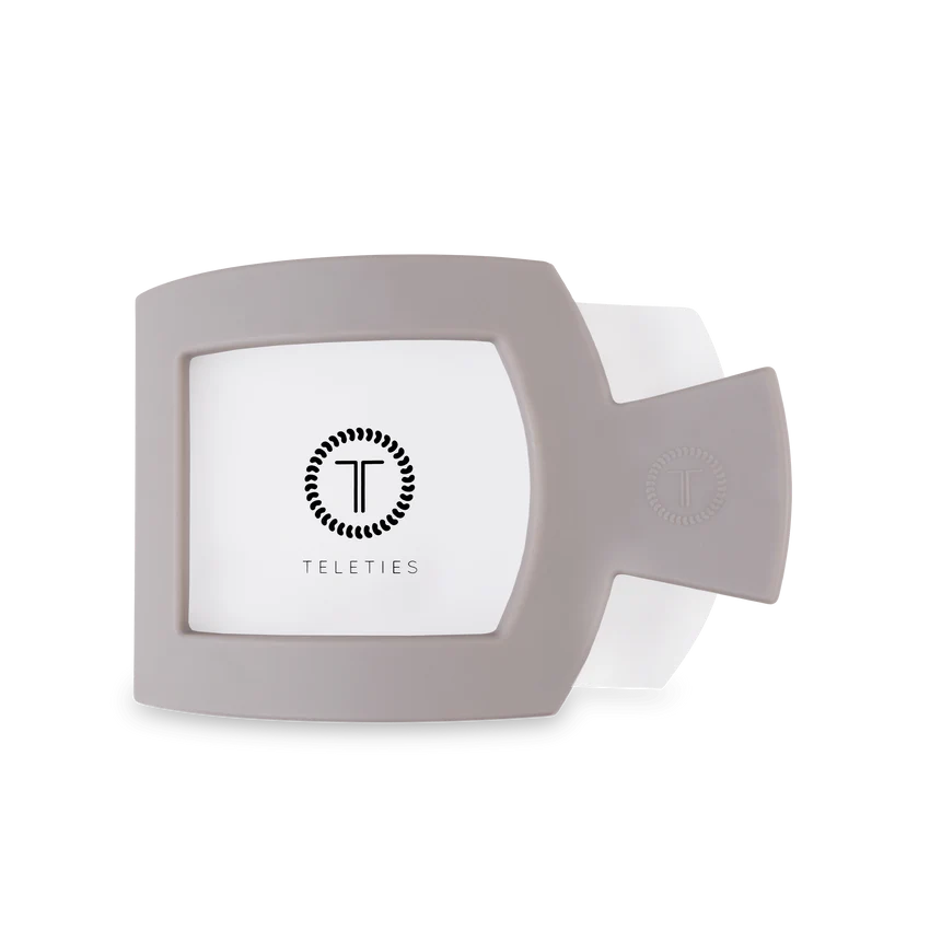 Silver Flames Flat Square Clip