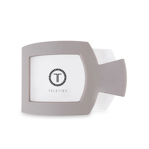 Silver Flames Flat Square Clip