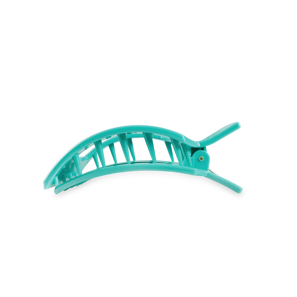 Totally Turquoise Flat Square Hair Clip
