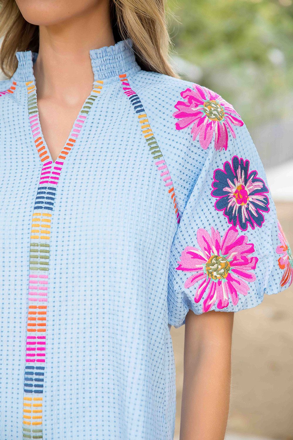 Floral Fiesta Embroidered Top