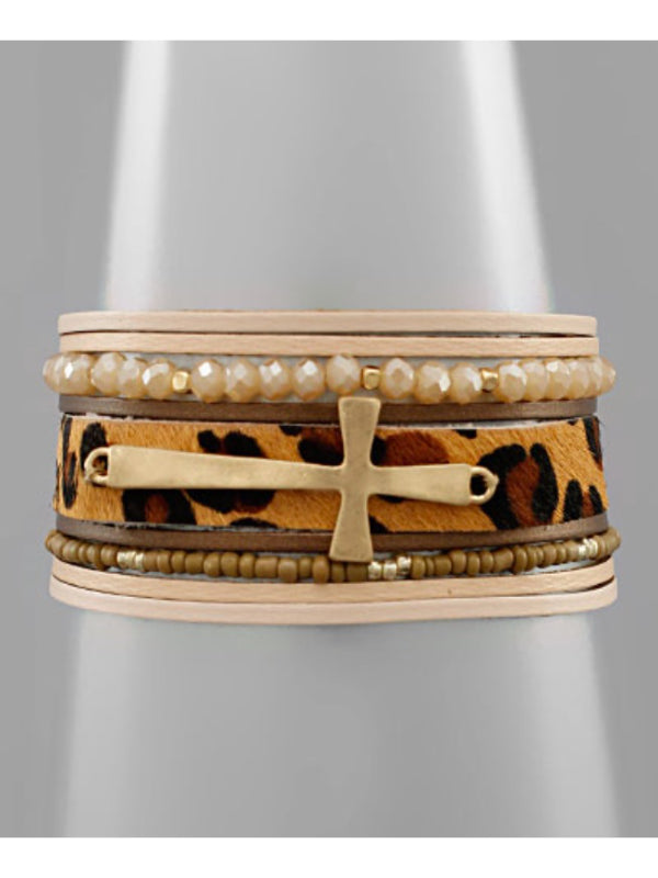 Cross & Animal Magnetic Bracelet