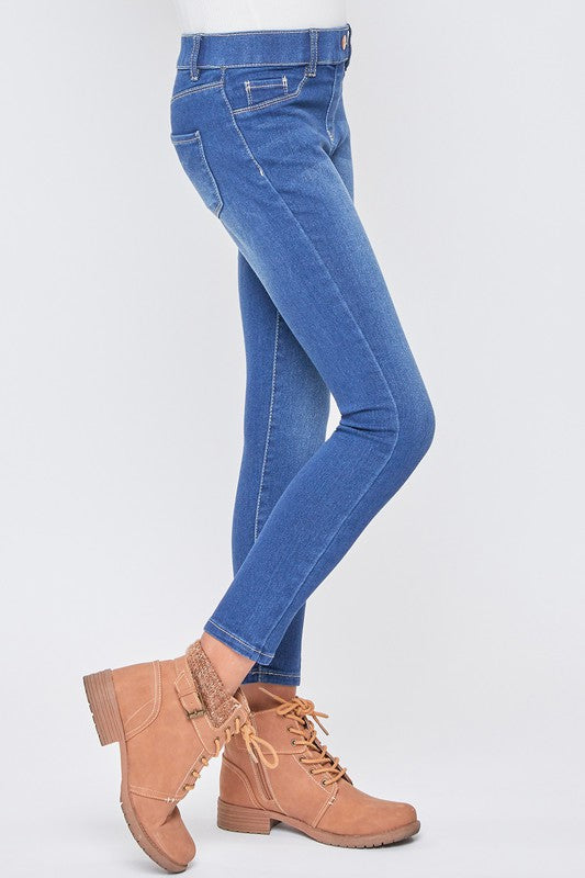 Girls Faux Front Pull On Skinny Jean