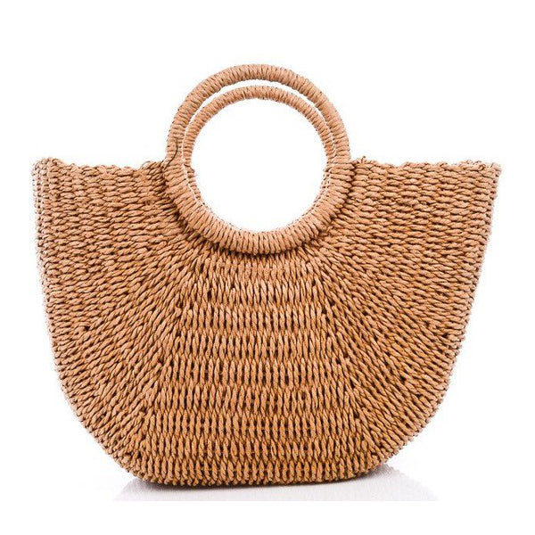 It's A Staple Rattan Tote Bag