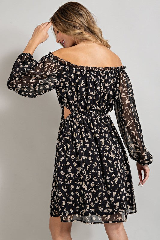 Metallic Leopard Dress