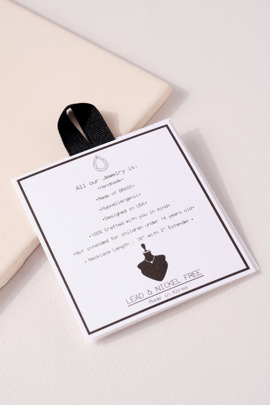 MOM Letters Charm Necklace