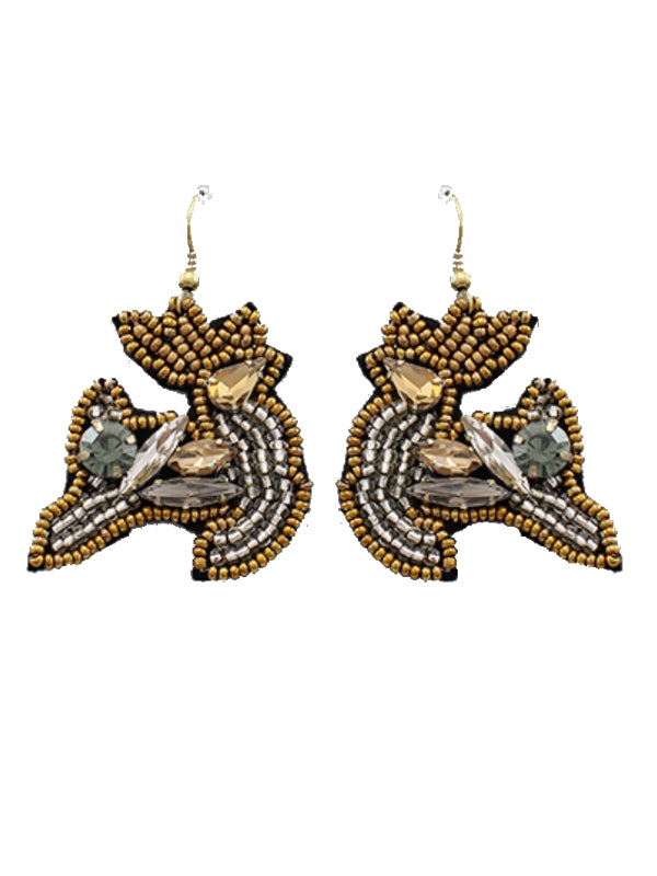 Rudolph Seed Bead Earrings