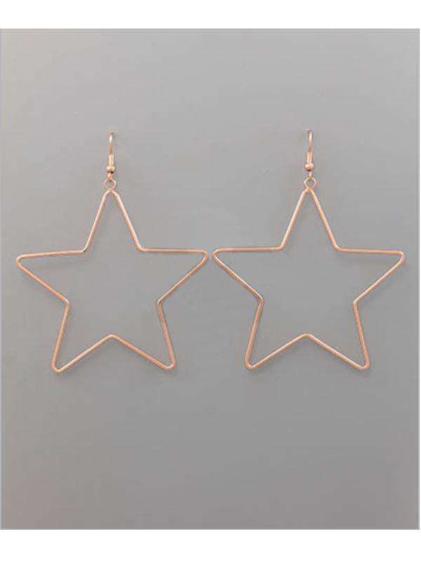 Star Shaped Dangle Earring