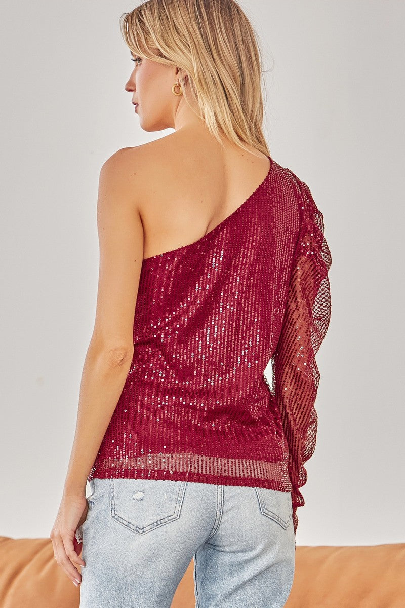The Noel Sequin Top