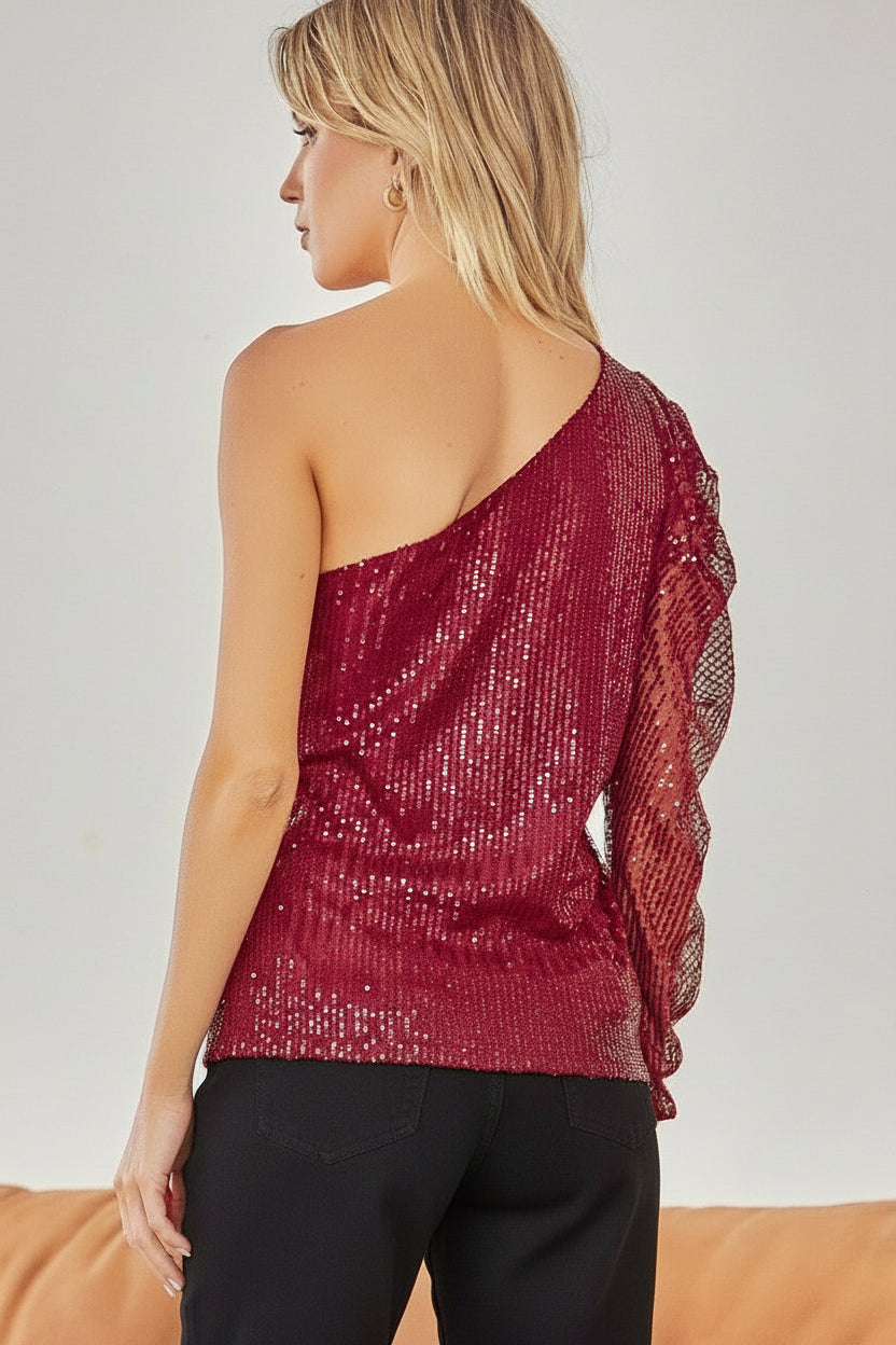 The Noel Sequin Top