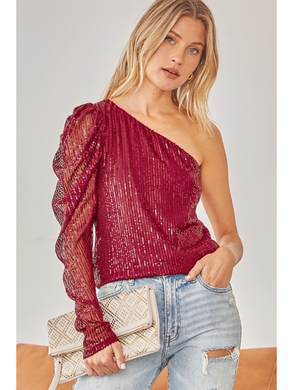 The Noel Sequin Top