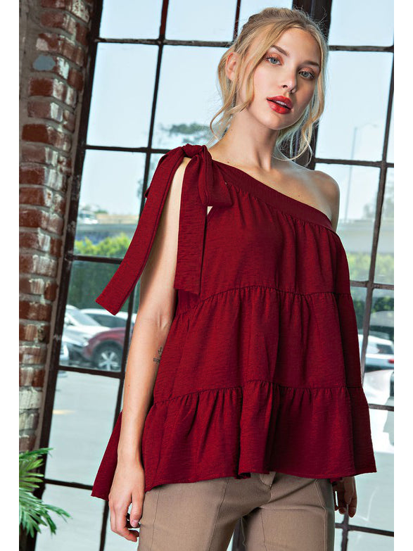 The McKinley One Shoulder Blouse