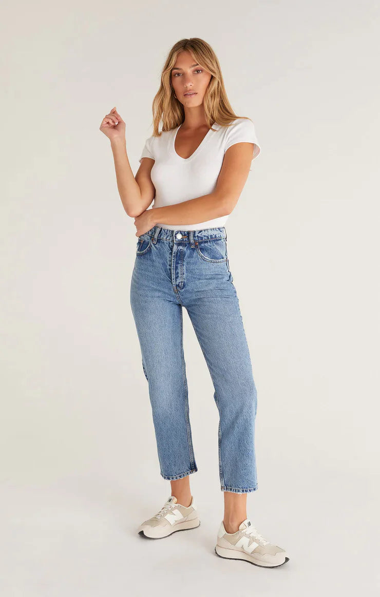 The Sirena Short Sleeve Rib Tee