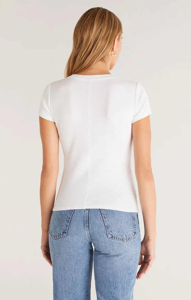 The Sirena Short Sleeve Rib Tee