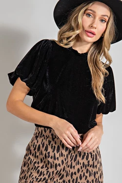 The Sylvie Velvet Top