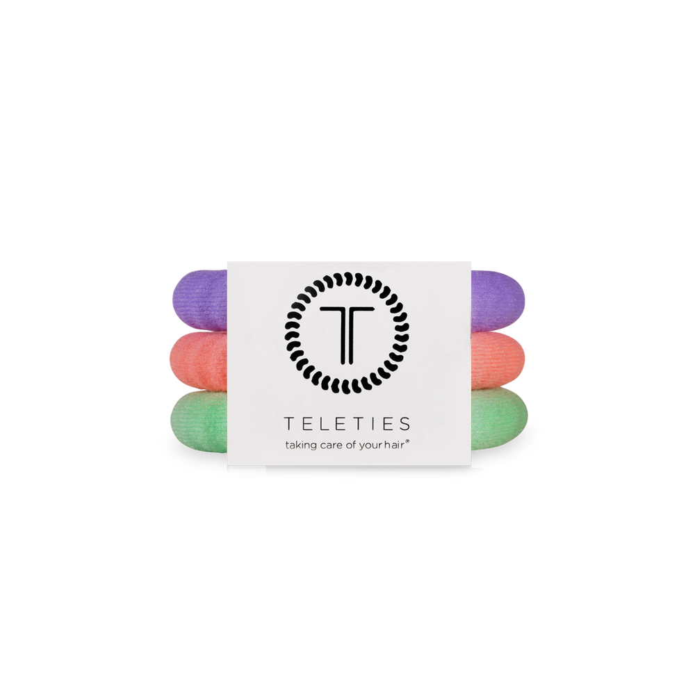 TELETIES - Nylon Hair Ties | Small | Color Rush
