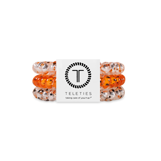 TELETIES - Spiral Hair Coils | Small | Spooky Sparkles Hair Ties