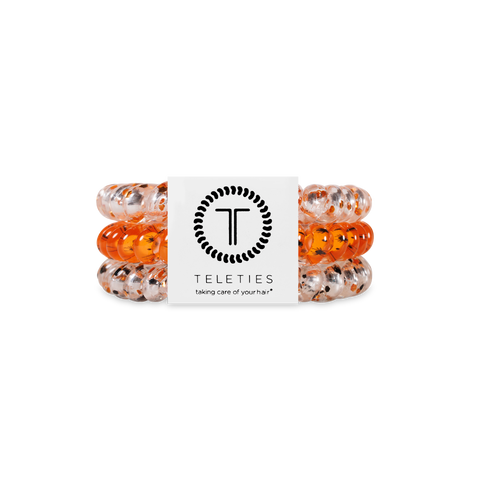 TELETIES - Spiral Hair Coils | Small | Spooky Sparkles Hair Ties