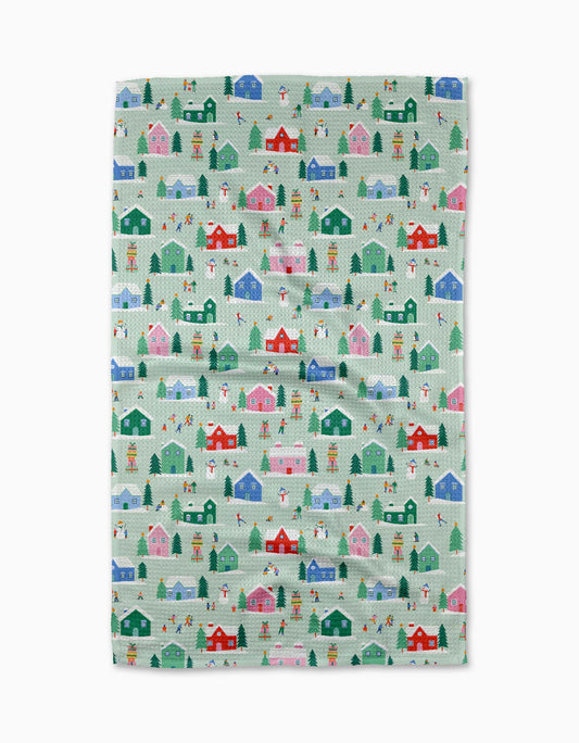 Geometry - Winter Magic Tea Towel