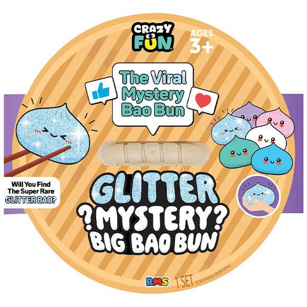 RMS Mystery 7.5" Jumbo Bao Bun – Rare Glitter Dumpling