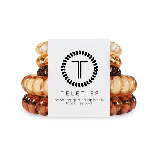 TELETIES - Spiral Hair Coil | Mix Pack | Anything But Basic Hair Ties