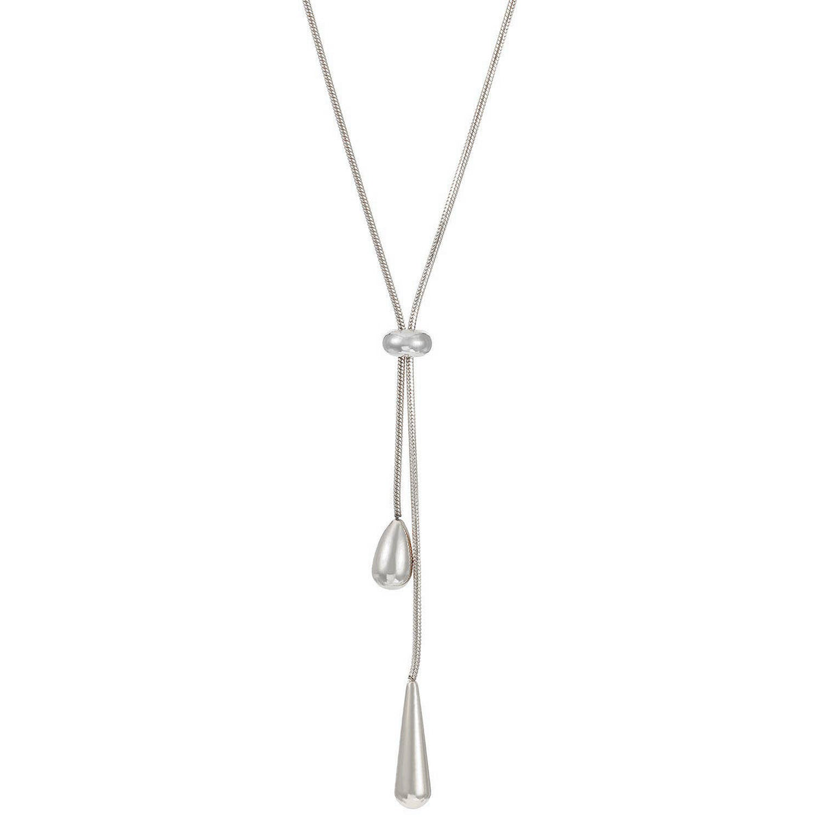Minimalist Teardrop Pendant Titanium Steel Necklace