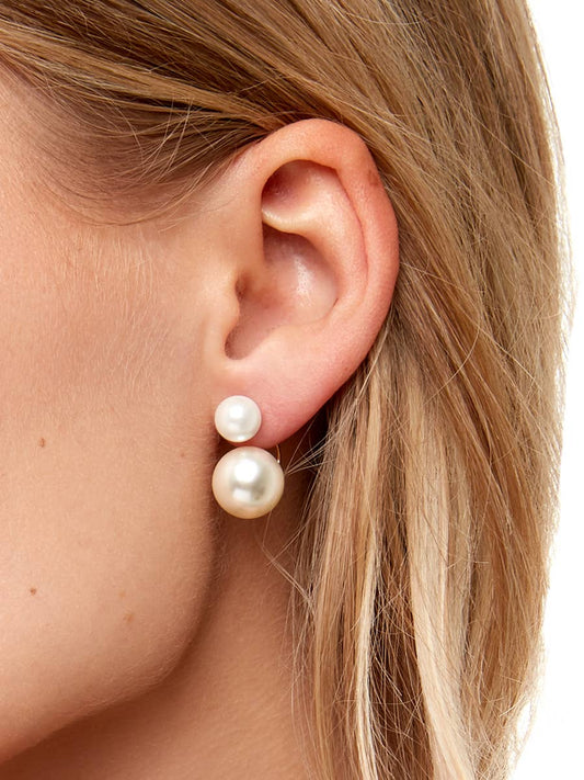 ZENZII - Pearl Ear Jacket Earring