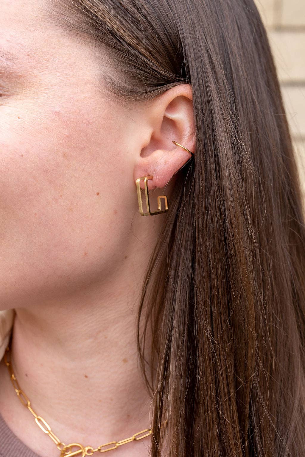 Gold Kamora Waterproof Hoops