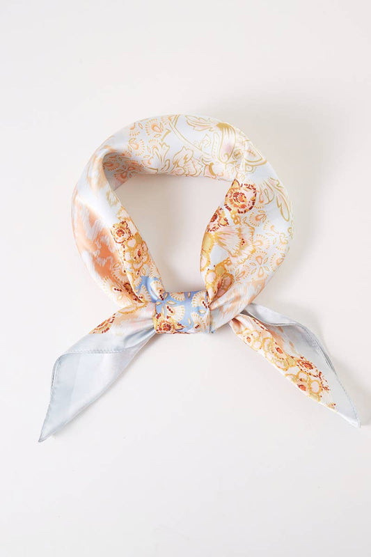 Abstract Floral Print Bandana