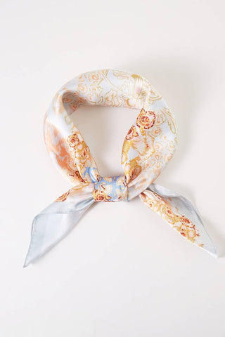 Abstract Floral Print Bandana