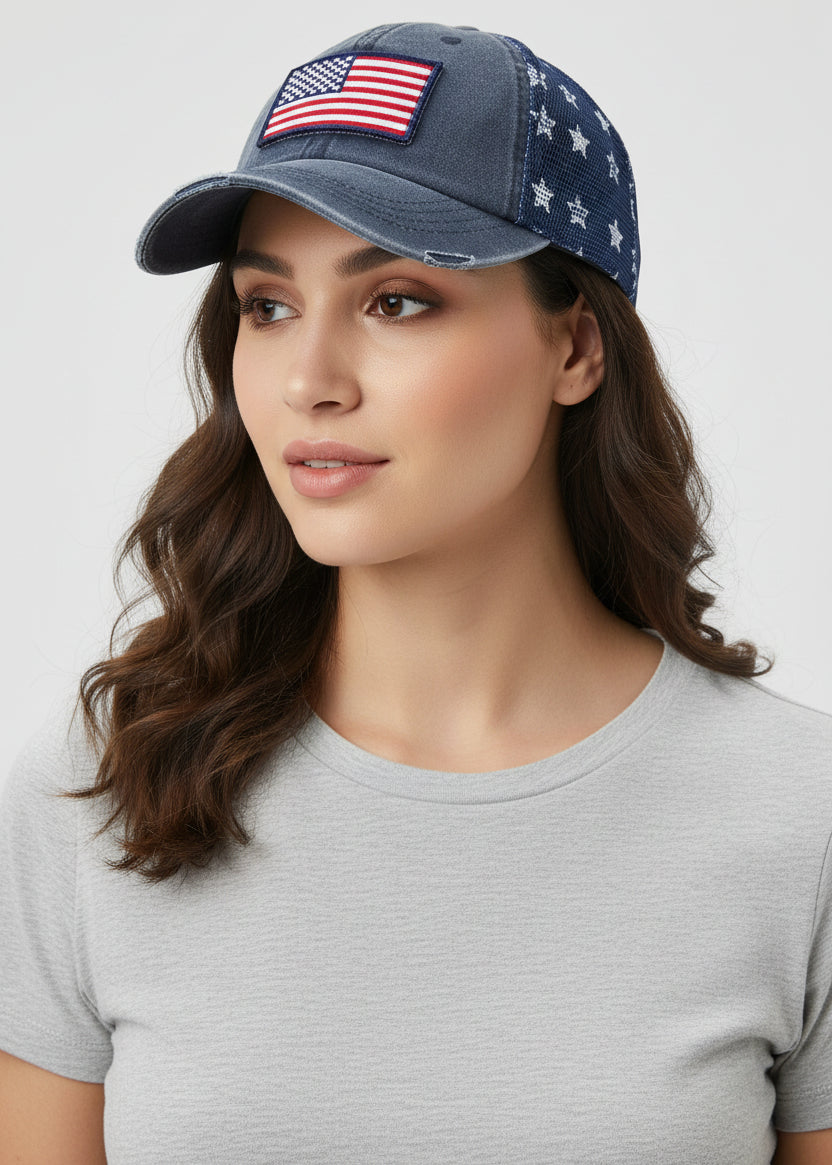 C.C American Flag Baseball Cap