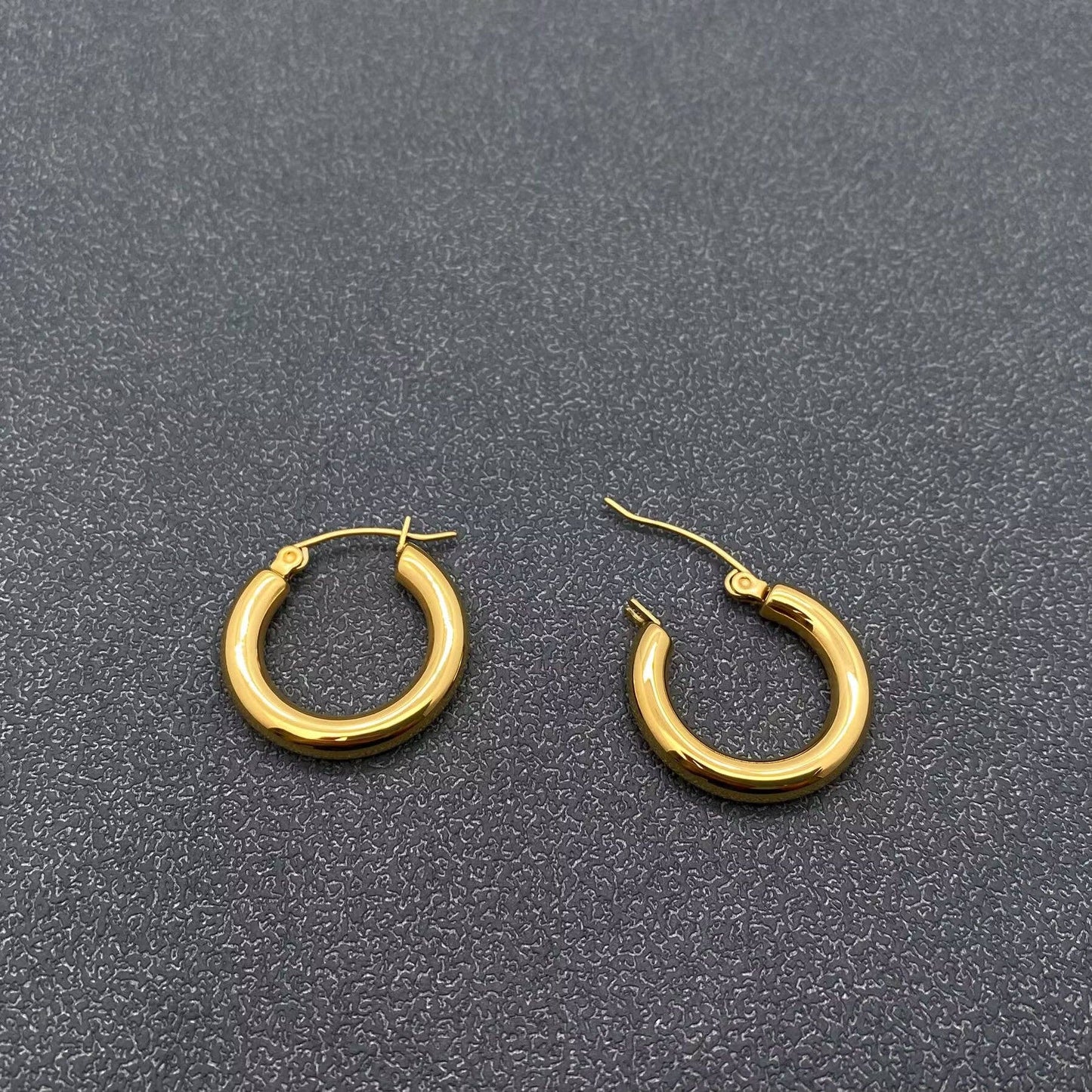 18K Gold Plated Hoop Earrings