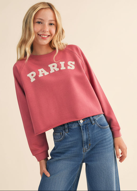 Girls Raglan Sweatshirt
