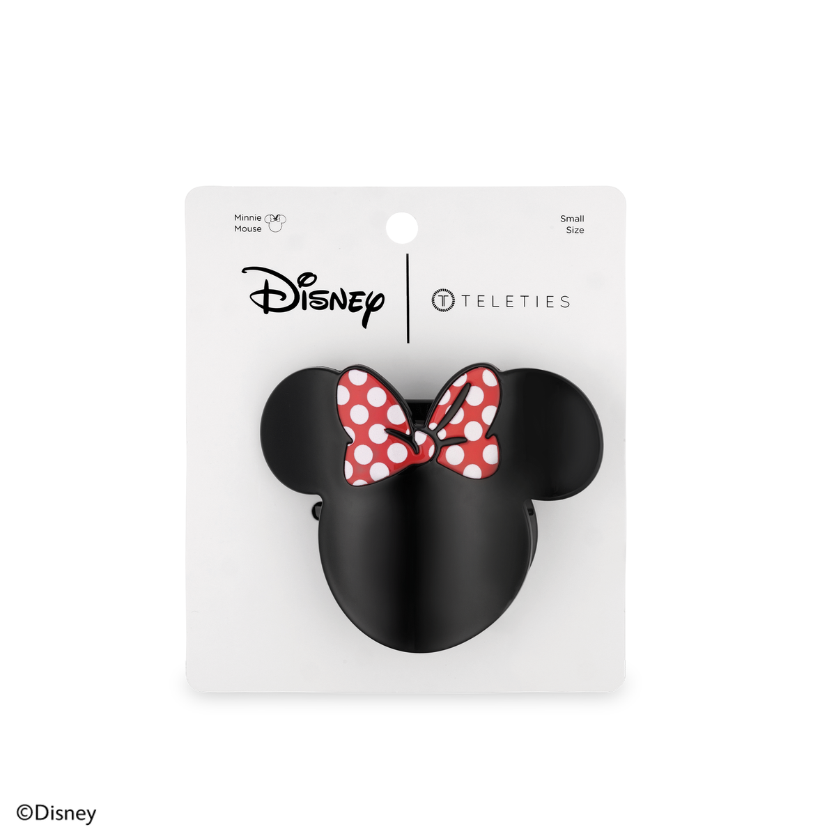 TELETIES - Disney: Minnie Mouse Shaped | Small |  Flat Hair Clip