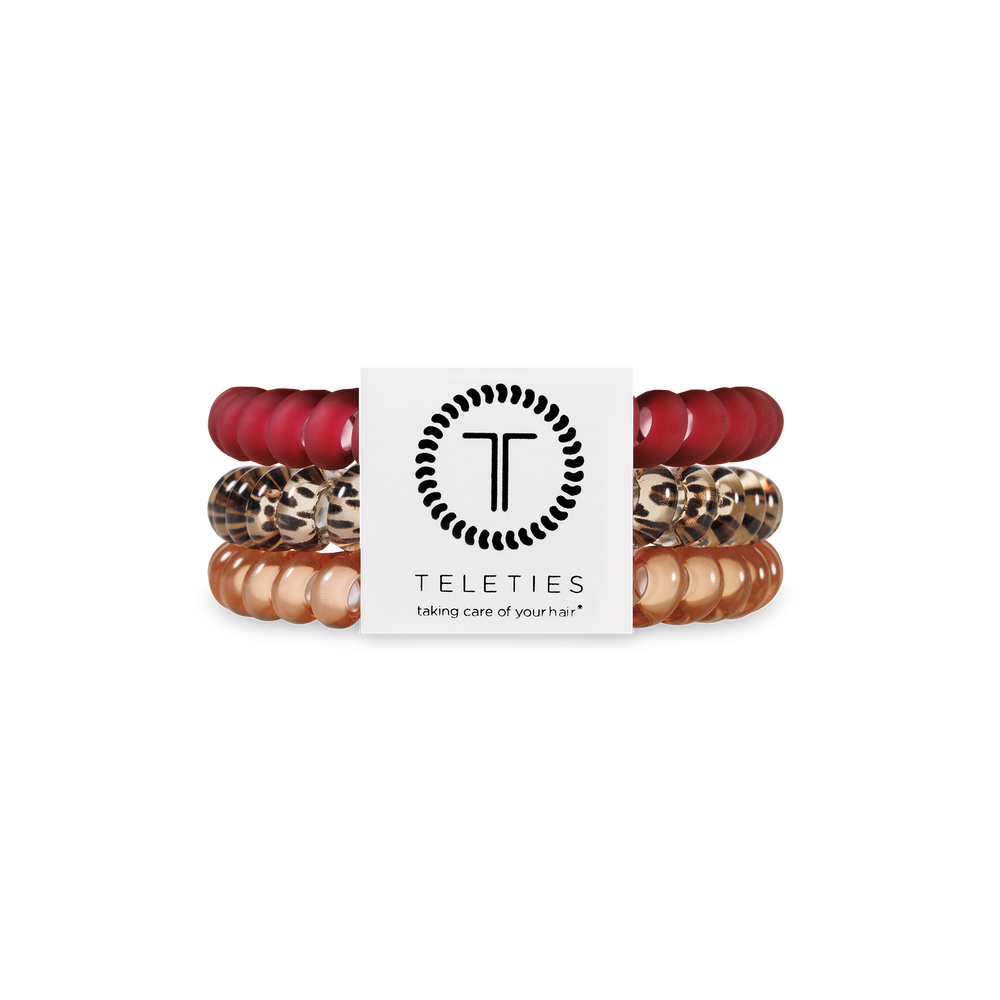 TELETIES - Spiral Hair Coils | Small | Wild Side Hair Ties