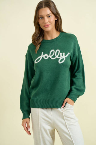 Jolly Metallic Embroidered Sweater