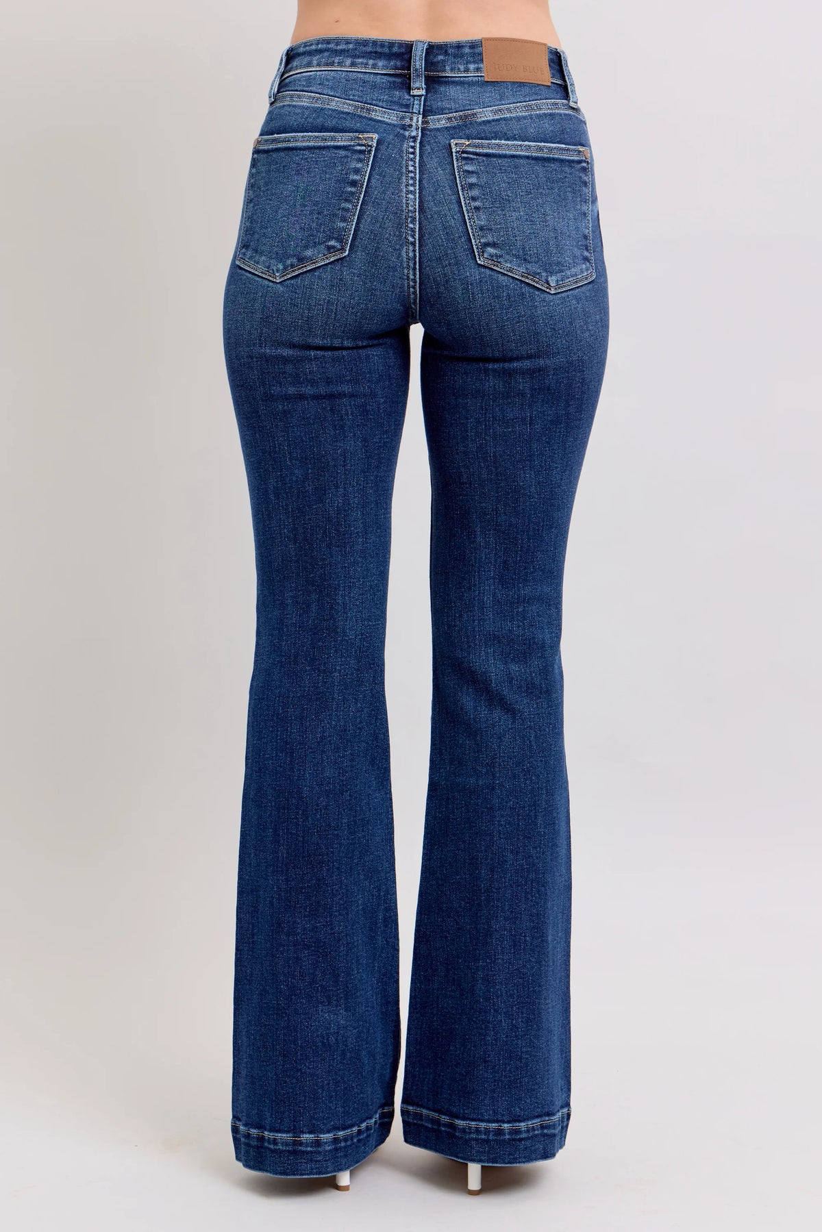 PETITE Judy Blue High Rise Trouser Flare