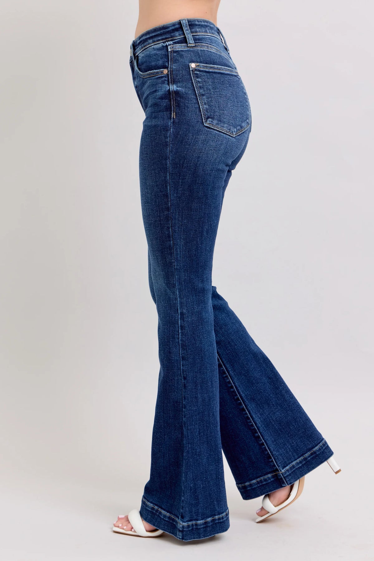PETITE Judy Blue High Rise Trouser Flare
