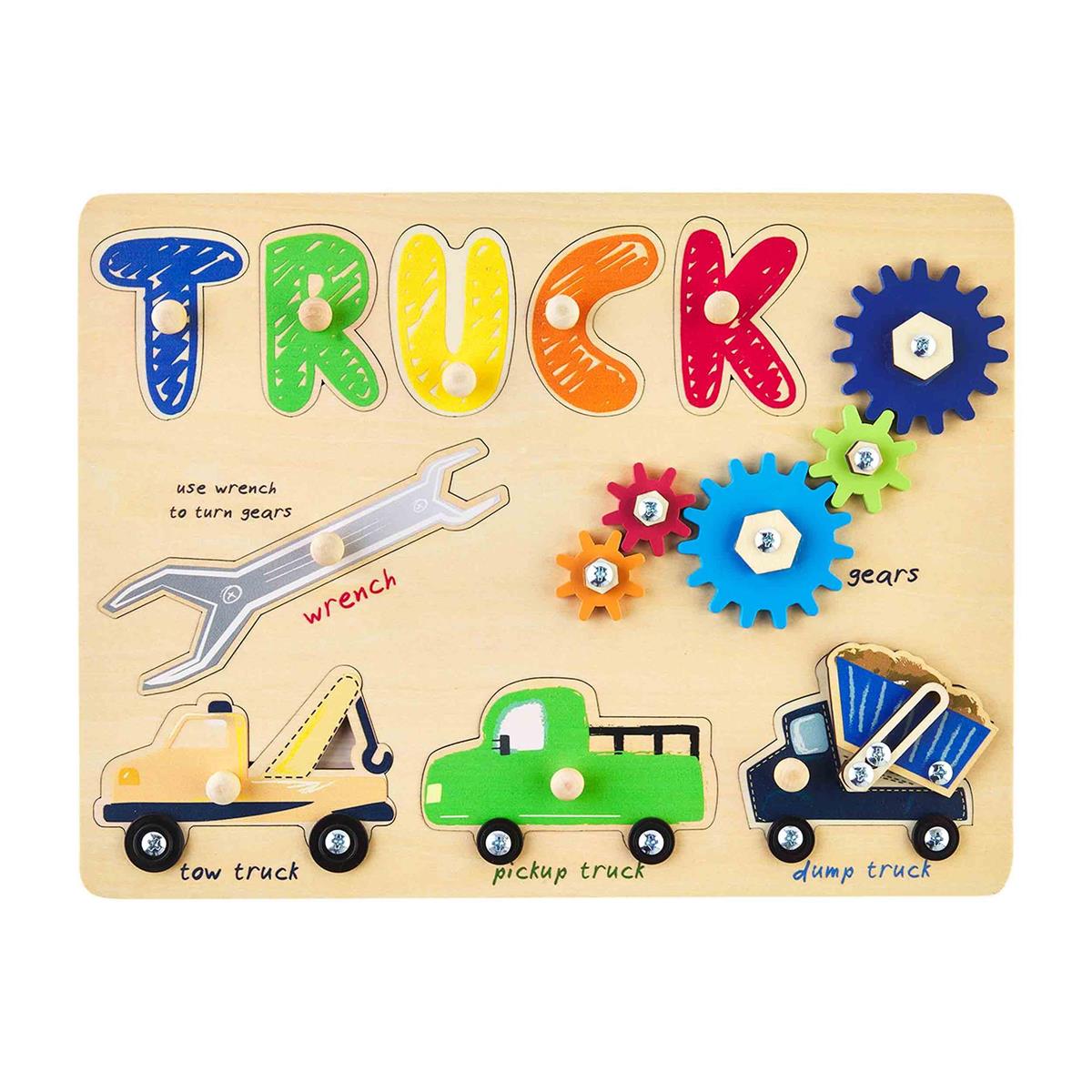 Truck Busy Board Wood Puzzle