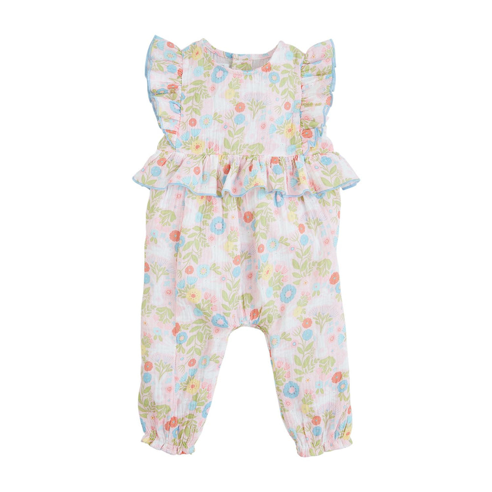 Floral Print Longall Romper