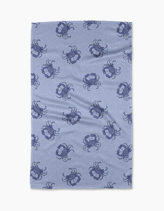 Summer Crabs Tea Towel