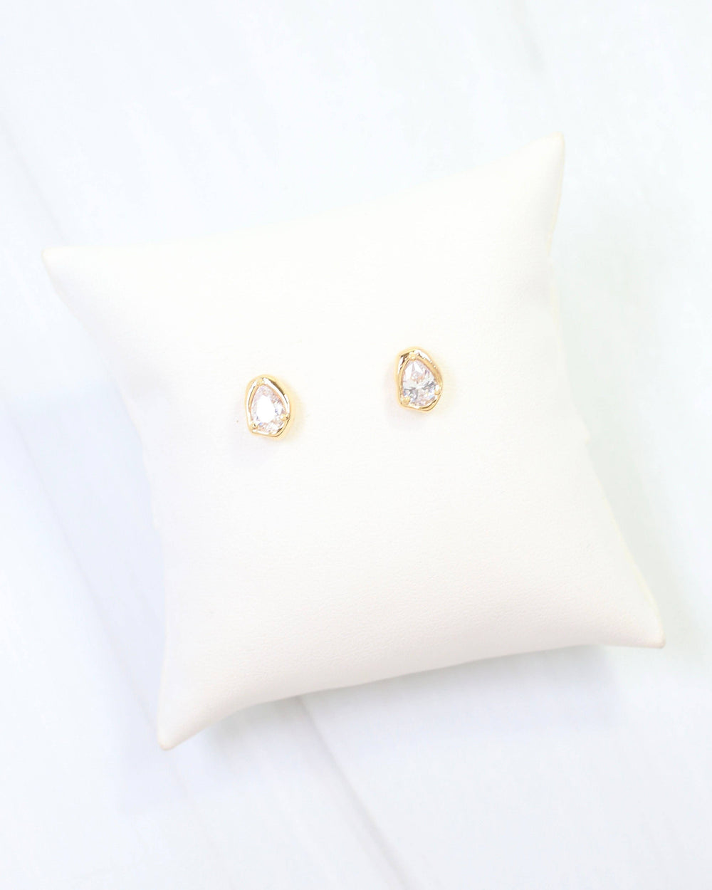 Mackenzie Tear Drop CZ Studs