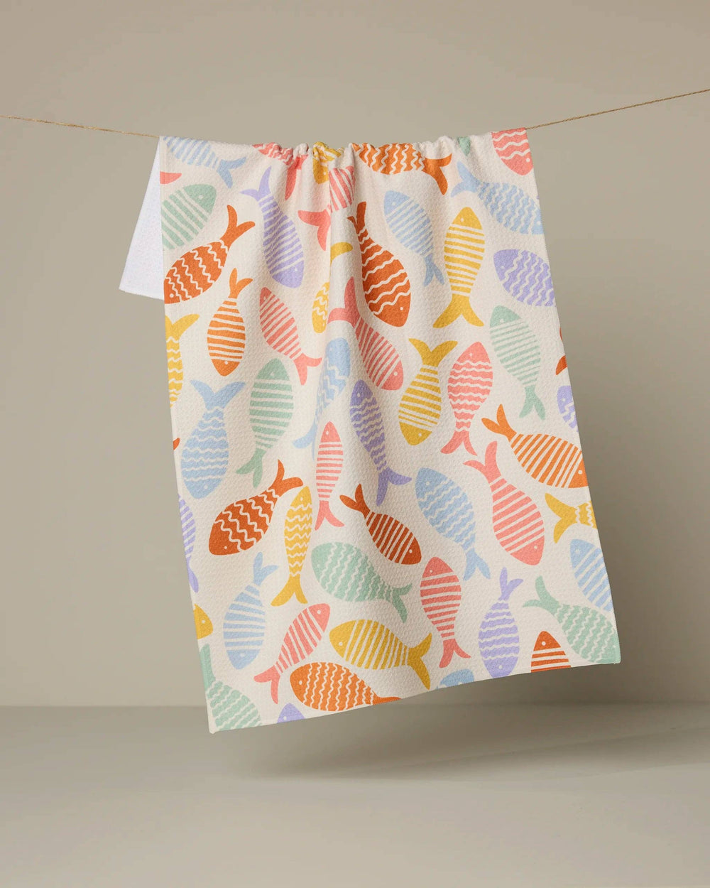 Geometry - Fish Flip Tea Towel