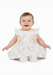 Pink Bow Baby Dress