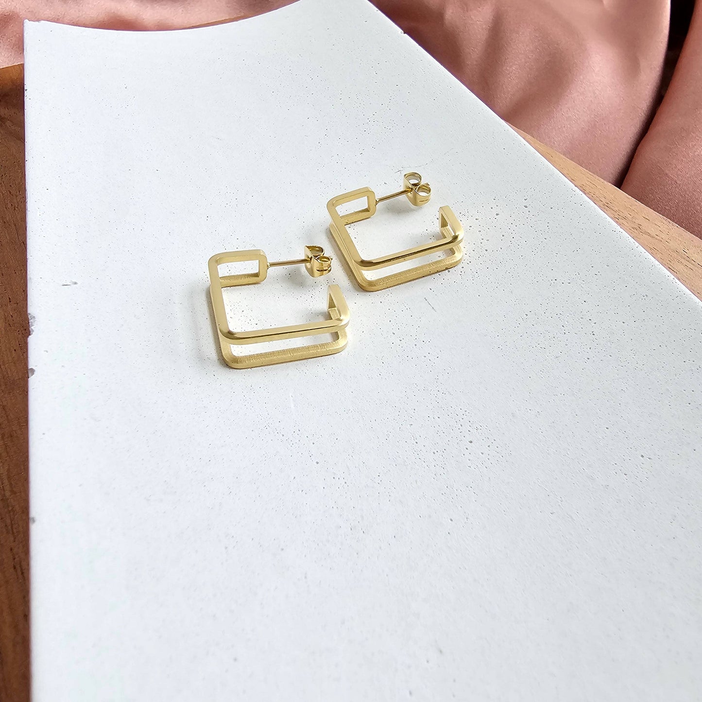 Gold Kamora Waterproof Hoops