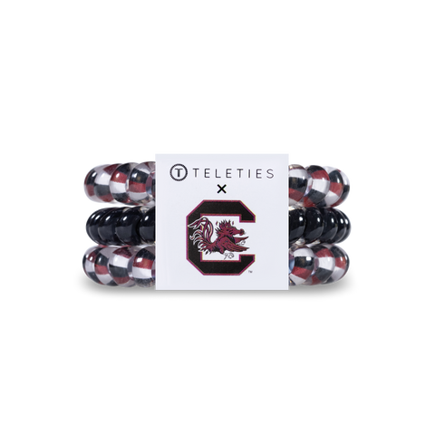 TELETIES - Spiral Hair Coil | Small | Univ. of South Carolina Hair Ties