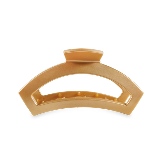 TELETIES - Open Hair Clip | Medium | Champagne Toast