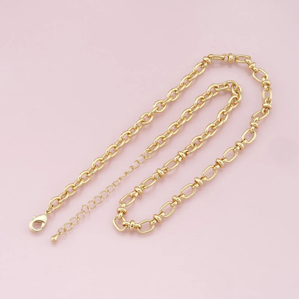 18K Gold Filled Linked Necklace